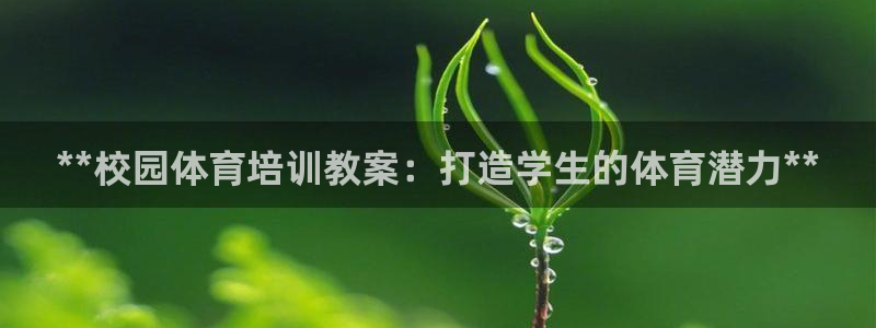 尊龙凯时有限公司：**校园体育培训教案：打造学生的体